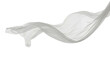 © Maimunaislam - Elegant flowing sheer white fabric textile wave graceful drape isolated on transparent background