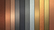 © Mdabu - Vertical Swatches of Brushed Metal Textures in Various Colors