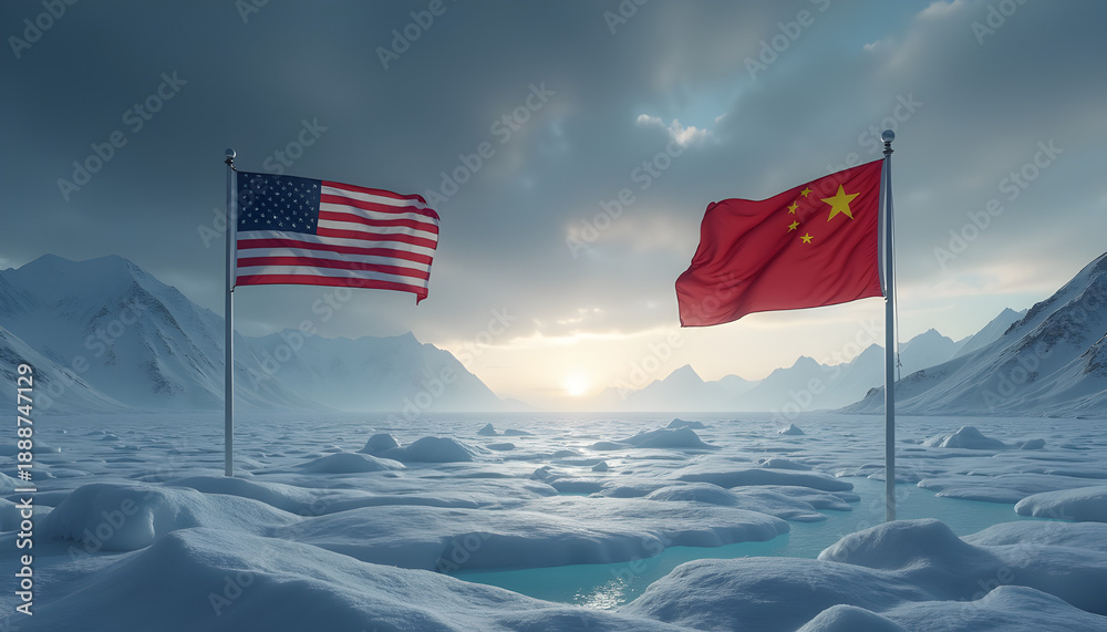 Geopolitical Rivalry US And China Global Influence Territorial Conflict, Cinematic ...