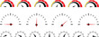 © MR Vector Store - Dashboard speedometer icons set. Tachometer icon isolated. Performance indicator sign. Car speed. Fast internet speed sign. Stock flat vector elements.