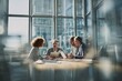 © Microstocke - Professional team collaborating in modern office meeting