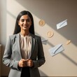 © Tarunkumar - Confident Indian Woman Representing Financial Planning Success