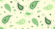 © Olena - Pattern curtain flat design ink. Outline material of draw fantasy. Botany tile by summer petal.