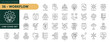 © Trisula Icons - A collection of Workflow icons set with editable stroke, including development, task, collaborate, work, integration, progress, server, curocity, organization, steps. Thin linear vector illustration.