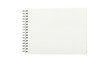 © SnapVerse - Blank white spiral bound notebook showing clean page ready for notes and journaling on transparent background