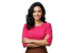 © Kailom - Confident woman in pink top isolated on transparent background