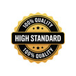 © sifat - A golden badge proclaiming one hundred percent quality and high standard