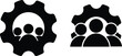 © mahbub studio - Technical support and service team vector icon on isolated transparent background
