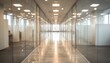 © ning - Blurred office hallway with glass walls and neutral colors creates a sense of space. Professional photos for backgrounds for text, banners, posters, and web displays. High quality. High quality