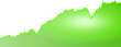 © David Kreuzberg - illustration: green business graph or stock market chart rising isolated on white or transparent png