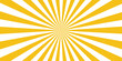 © PS  GALLERY  - A bright yellow and orange sunburst vector illustration featuring radial sunrays and a sunny starburst pattern for a hot summer sunrise wallpaper design