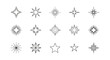 © Sofi - Collection of minimalistic star illustrations in linear style, celestial elements vector designs