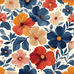 Naklejka na meble Pattern Is Flowers Very cool design