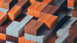 © ADDICTIVE STOCK - View of stacked industrial containers in storage area