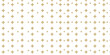 © Salam - Golden vector seamless pattern with small diamond shapes, stars, rhombuses, dots. Abstract gold and white geometric texture. Simple minimal repeat background. Subtle luxury design for decor, wallpaper
