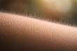 © AungThurein - Close up of goosebumps, a reflex of hair follicles with an isolated background