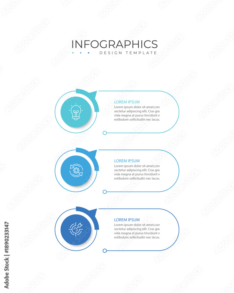 Business Process Example Diagram Business infographic template. 3 Step timeline journey. Process diagram ...