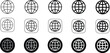 © aziz - Globe Web icons set, WWW world wide web set site symbol, Web icons set. Internet collection icon, website address globe