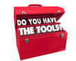 © iQoncept - Do You Have the Right Tools Are You Prepared for the Job Toolbox Resources 3d Illustration