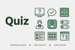 © Design_Shop - Green and black representing quiz and customer service