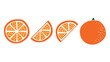 © Tabi - A vibrant illustration of oranges and slices on a white background