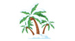 © Ferdous_Studio - Palm trees covered in snow a whimsical winter scene with tropical foliage