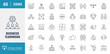 © Control New - Business teamwork Icons set. Includes collaboration, Research, Meeting and more. Vector illustration with editable strokes