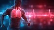 © Anat art - Understanding Lung Function and Oxygen Role in Sports Performance With Glowing Dynamic Effects