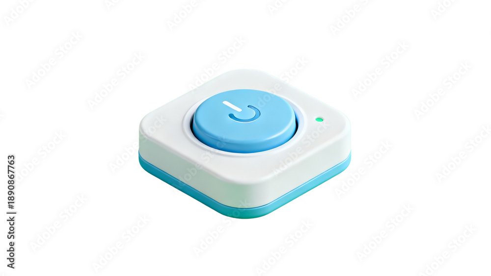 3D Hospital Nurse Call Button Icon Isolated on Transparent Background ...