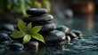 © Ujjwal - Balanced massage stones wellness and harmony concept images illustration