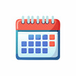 © Hanania Project - Open calendar icon representing planning and scheduling events with days marked for important dates and appointments