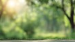 © 锴 张 - Abstract blurred green nature background with soft bokeh light, defocused trees in summer park, natural sunlight rays, spring freshness, copy space backdrop for wallpaper and web design