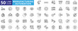 © Iconjam - manufacturing and automation icon pack outline contains robotics, circuit, line, process, mechatronics, machine learning, plc, workflow, operation, production, optimization, maintenance, efficiency