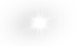© David - Sunbeam light effect on transparent background. Special optical lens flare with bright white rays and sunshine.