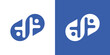 ©  Jagat_Aji - Dual meaning logo combining people and infinity elements, symbolizing endless connection, continuity, long-term relationships, and sustainable human-centered values.