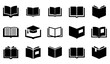 © Nasrin - Open book flat icon vector collection for learning library and reading apps