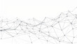 © Sina Ettmer - Abstrakter Wireframe-Hintergrund mit Plexus-Netzwerk in Schwarzweiss