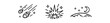 © Framezy - black and white outline meteor shower streaks impact sparkle night curve