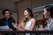 © apichat - Business people discussing ideas in office meeting