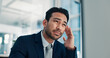 © SparkPix/peopleimages.com - Computer, business man and headache in office from auditing burnout, workload pressure or brain fog. Tech, accountant and tension migraine at work for deadline challenge, overworked or mental fatigue