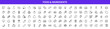 © Nivins McTwisp - Food & Ingredients editable line icon set. Cake, fast food, cheese, eggs, flour, butter, bread, bakery, pastry, fruits, vegetables, sweets, fish, meat, etc. Isolated on a white background. Vector.