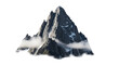 © Aliona - Majestic mountain peak with snow isolated PNG, rocky mountain range on transparent background for travel and adventure designs