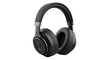 © Aliona - Black wireless headphones isolated PNG, modern audio equipment for music listening and entertainment on transparent background