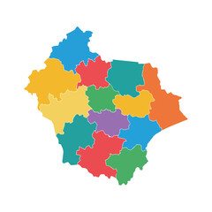  Colorful Map Divided into Sections 1.