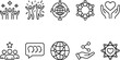© Graphicsworld - Set of 10 global connection icons vector