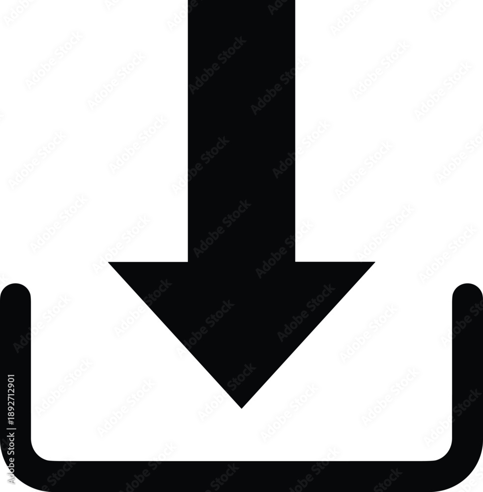 Download Icon Arrow Tray Upload Save Storage File Data Transfer Cloud ...