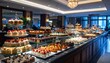 © Chatchawan - Delightful dessert display upscale bakery food photography elegant setting overhead view culinary art