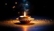 © Isla - Golden Diya With Galaxy Glow On Black