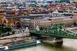 © Ievgen Skrypko - Iconic Vintage Metal Liberty Bridge Connects To The Historical Center Part Of The City Budapest