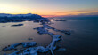 © Mylifeontopdm - Atlantic Ocean Road in Norway winter landscape. The Atlantic Ocean Road with Storseisundet Bridge in winter (Nordmore, Norway).